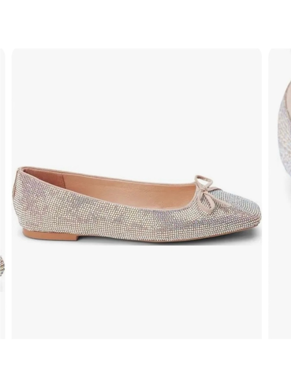 Matisse Roxy Rhinestone Square Toe Ballet Flats, Size 8.5 - Picture 3 of 12